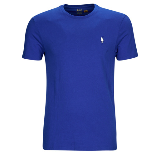 textil Herre T-shirts m. korte ærmer Polo Ralph Lauren T-SHIRT AJUSTE EN COTON Blå