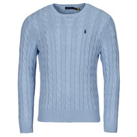 textil Herre Pullovere Polo Ralph Lauren PULL COL ROND MAILLE CABLE Blå