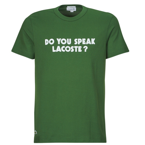 textil Herre T-shirts m. korte ærmer Lacoste TH0134 Grøn
