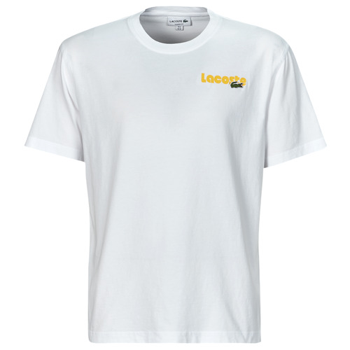 textil Herre T-shirts m. korte ærmer Lacoste TH7544 Hvid