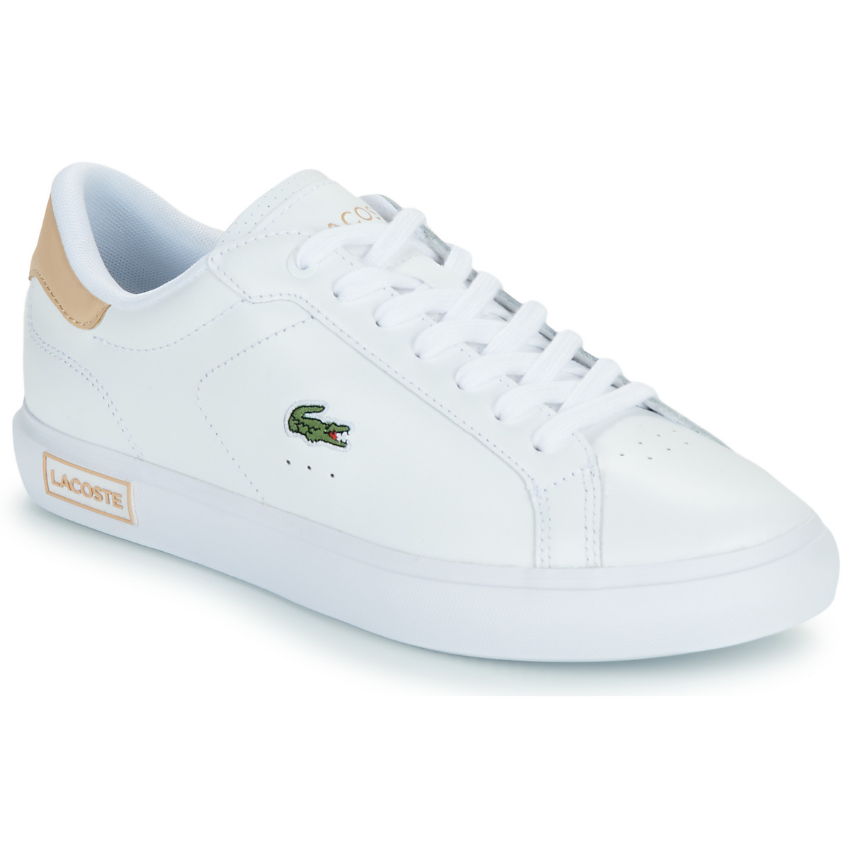 Sko Dame Lave sneakers Lacoste POWERCOURT Hvid