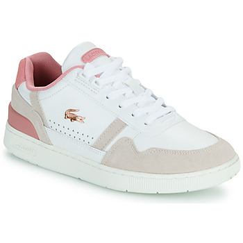Sko Dame Lave sneakers Lacoste T-CLIP Hvid / Pink