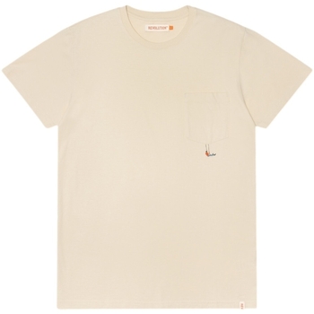 textil Herre T-shirts & poloer Revolution Regular T-Shirt 1330 SWI - Off White Hvid