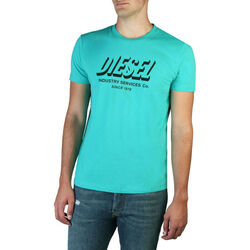 textil Herre T-shirts m. korte ærmer Diesel - t-diegos-a5_a01849_0gram Blå