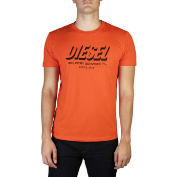 textil Herre T-shirts m. korte ærmer Diesel - t-diegos-a5_a01849_0gram Orange