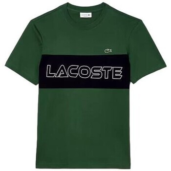 textil Herre T-shirts m. korte ærmer Lacoste CAMISETA HOMBRE   REGULAR FIT TH1712 Grøn