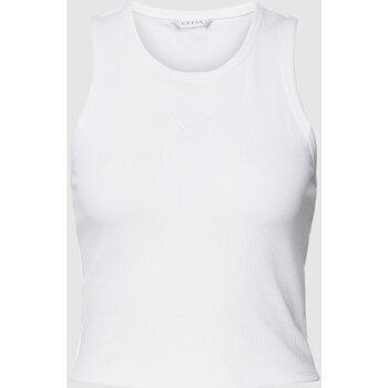 textil Dame Toppe / T-shirts uden ærmer Guess W3YP46 KB9E2 Hvid