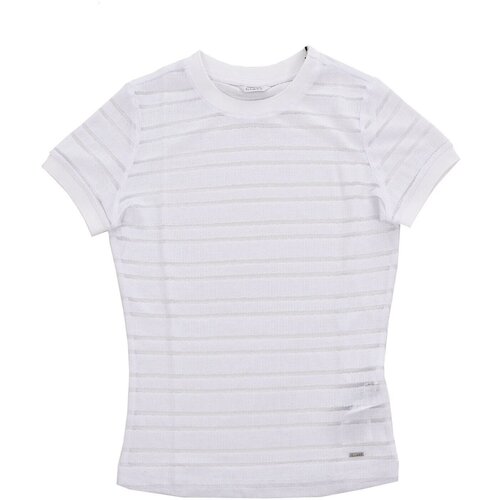 textil Dame T-shirts & poloer Guess W3YP27 KBUA0 Hvid