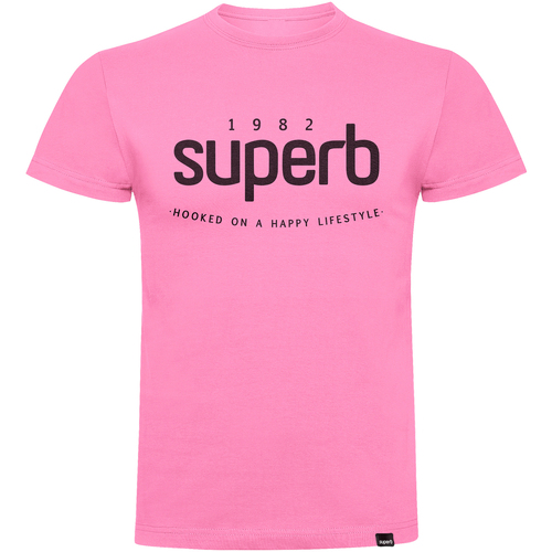 textil Herre T-shirts m. korte ærmer Superb 1982 3000-PINK Pink