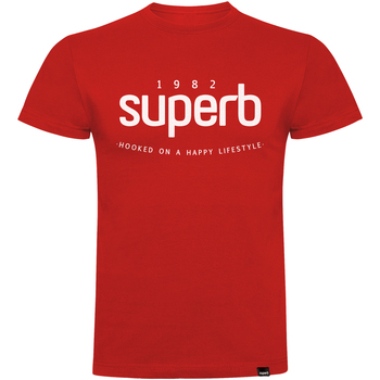 textil Herre T-shirts m. korte ærmer Superb 1982 3000-RED Rød