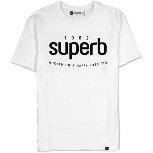textil Herre T-shirts m. korte ærmer Superb 1982 3000-WHITE Hvid