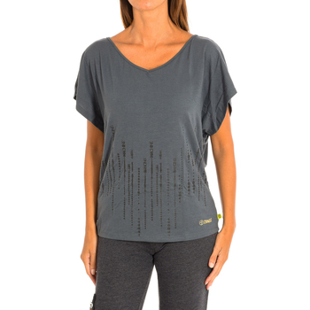 textil Dame T-shirts & poloer Zumba Z1T00463-GRIS Flerfarvet