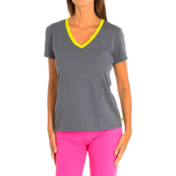 textil Dame T-shirts & poloer Zumba Z1T00506-GRIS Flerfarvet