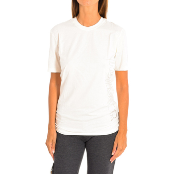 textil Dame T-shirts & poloer Zumba Z2T00135-BLANCO Hvid