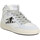 Sko Dame Sneakers Semerdjian Braga Cuir Velours Femme Blanc Zebre Hvid