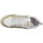 Sko Dame Sneakers Semerdjian Chita Cuir Glitter Femme Blanc Platine Hvid