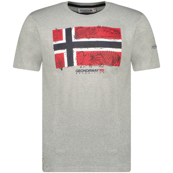 textil Herre T-shirts m. korte ærmer Geo Norway SW1239HGNO-BLENDED GREY Grå