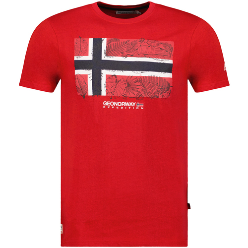 textil Herre T-shirts m. korte ærmer Geo Norway SW1239HGNO-RED Rød