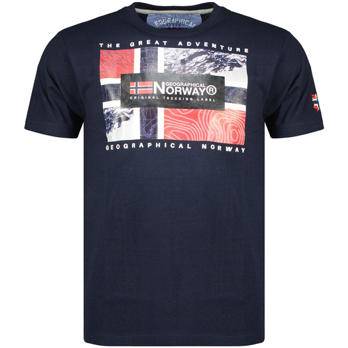 textil Herre T-shirts m. korte ærmer Geographical Norway SW1240HGN-NAVY Marineblå