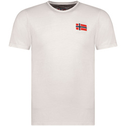 textil Herre T-shirts m. korte ærmer Geographical Norway SW1269HGNO-LIGHT GREY Grå