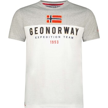 textil Herre T-shirts m. korte ærmer Geo Norway SW1276HGNO-BLACK-GREY Flerfarvet