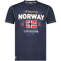 textil Herre T-shirts m. korte ærmer Geo Norway SW1304HGNO-NAVY Blå