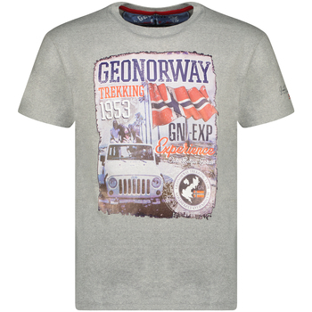 textil Herre T-shirts m. korte ærmer Geo Norway SW1959HGNO-BLENDED GREY Grå