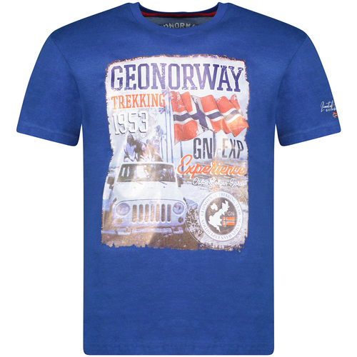 textil Herre T-shirts m. korte ærmer Geo Norway SW1959HGNO-ROYAL BLUE Blå