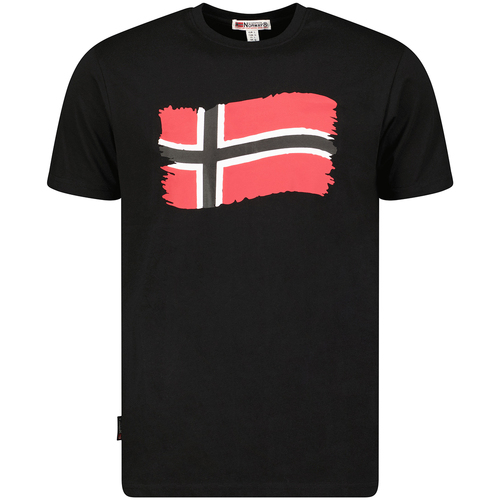 textil Herre T-shirts m. korte ærmer Geographical Norway SX1078HGN-BLACK Sort