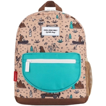 Hello Hossy Road Trip Kids Backpack - Beige Flerfarvet
