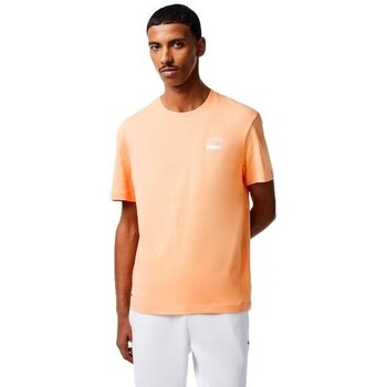 textil Herre T-shirts m. korte ærmer Lacoste CAMISETA HOMBRE   REGULAR FIT TH9665 Orange