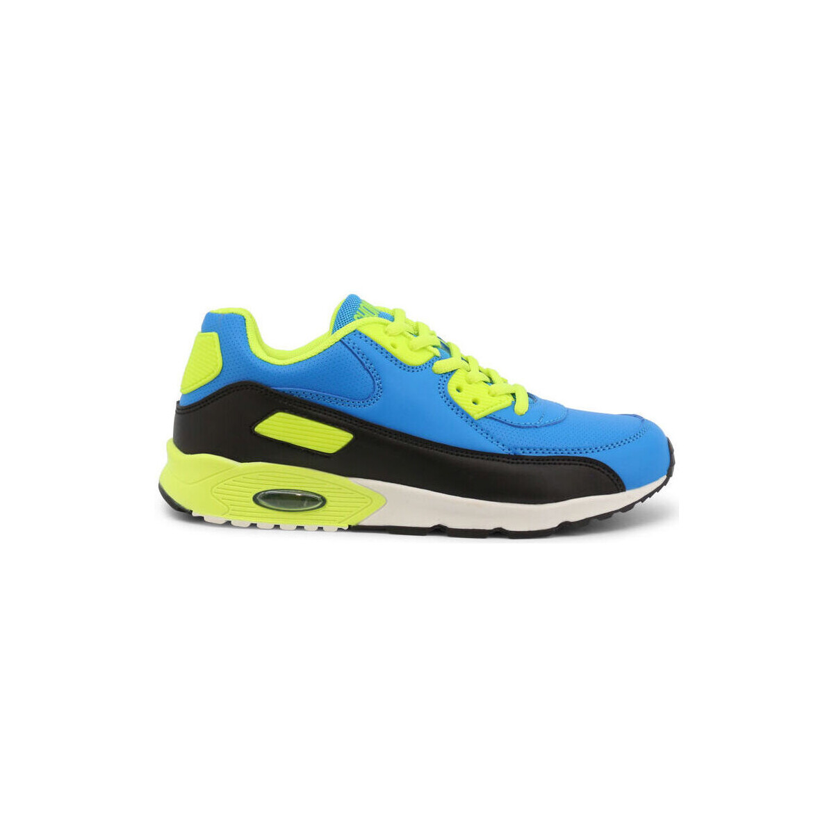 Sko Herre Sneakers Shone 005-001 Royal/Yellow Blå