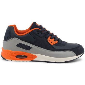 Sko Herre Sneakers Shone 005-001 Navy/Orange Blå