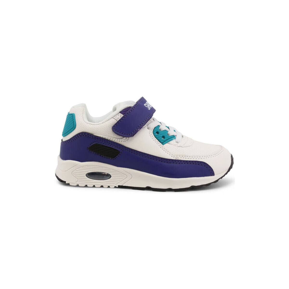 Sko Herre Sneakers Shone 005-001-V White/Purple Hvid