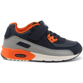 Sko Herre Sneakers Shone 005-001-V Navy/Orange Blå