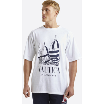 textil Herre Toppe / T-shirts uden ærmer Nautica Denton Oversized Hvid