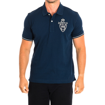 textil Herre Polo-t-shirts m. korte ærmer La Martina TMP302-PK097-07017 Marineblå