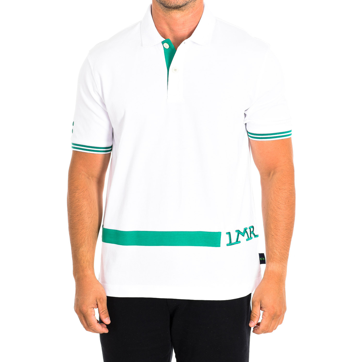textil Herre Polo-t-shirts m. korte ærmer La Martina TMP304-JS303-00001 Hvid