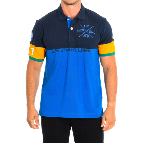 textil Herre Polo-t-shirts m. korte ærmer La Martina TMP322-PK097-B7339 Flerfarvet