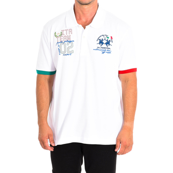 textil Herre Polo-t-shirts m. korte ærmer La Martina TMP335-PK001-00001 Hvid