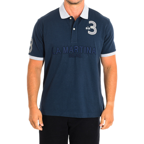 textil Herre Polo-t-shirts m. korte ærmer La Martina TMP600-JS316-07017 Grå