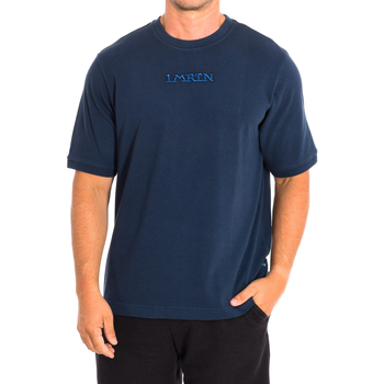 textil Herre T-shirts m. korte ærmer La Martina TMR008-JS303-07017 Marineblå