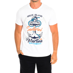 textil Herre T-shirts m. korte ærmer La Martina TMR325-JS354-00001 Hvid
