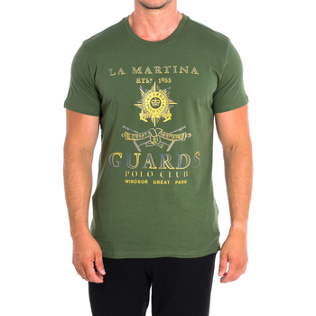textil Herre T-shirts m. korte ærmer La Martina TMRG30-JS206-03175 Grøn