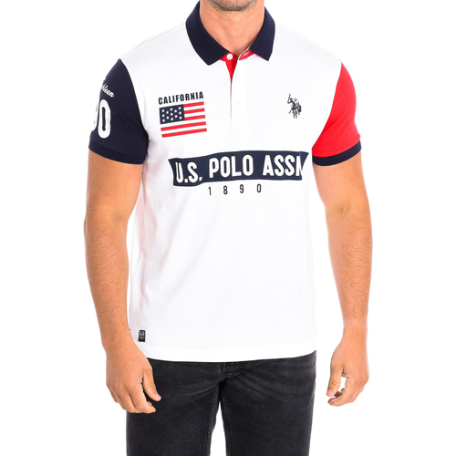 textil Herre Polo-t-shirts m. korte ærmer U.S Polo Assn. 58877-100 Hvid