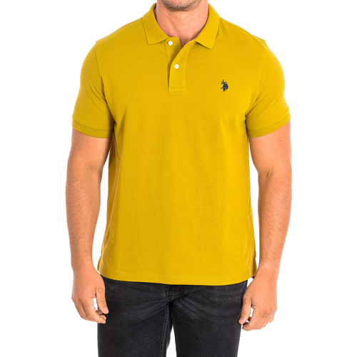 textil Herre Polo-t-shirts m. korte ærmer U.S Polo Assn. 61423-216 Gul