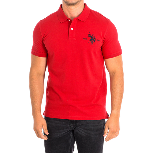 textil Herre Polo-t-shirts m. korte ærmer U.S Polo Assn. 61424-256 Rød