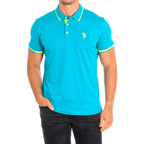 textil Herre Polo-t-shirts m. korte ærmer U.S Polo Assn. 61667-304 Blå