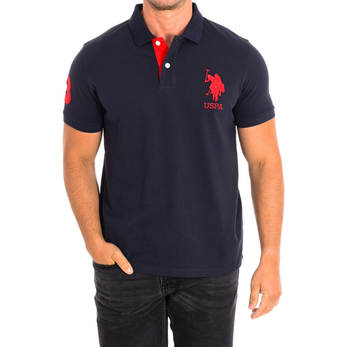 textil Herre Polo-t-shirts m. korte ærmer U.S Polo Assn. 64306-179 Marineblå