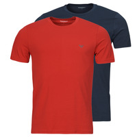 textil Herre T-shirts m. korte ærmer Emporio Armani ENDURANCE X2 Marineblå / Rød
